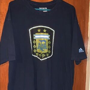 Adidas Black and Blue Short Sleeve Tee